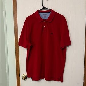 Chaps Men's Polo Shirt in Vibrant Red Size XL